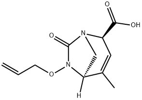 (2R,5R)-4-Methyl-7-oxo-6-(2-propen-1-yloxy)-
1,6-diazabicyclo[3.2.1]oct-3-ene-2-carboxylic
acid 结构式