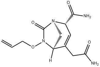 (1R,2S,5R)-2-(Aminocarbonyl)-7-oxo-6-(2-
propen-1-yloxy)-1,6-diazabicyclo[3.2.1]oct-3-
ene-4-acetamide 结构式