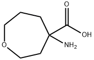 4-氨基氧杂环庚烷-4-羧酸 结构式