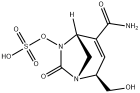 (1R,2S,5R)-2-(Hydroxymethyl)-7-oxo-6-
(sulfooxy)-1,6-diazabicyclo[3.2.1]oct-3-ene-4-
carboxamide 结构式