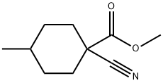 1-氰基-4-甲基环己烷-1-羧酸甲酯 结构式