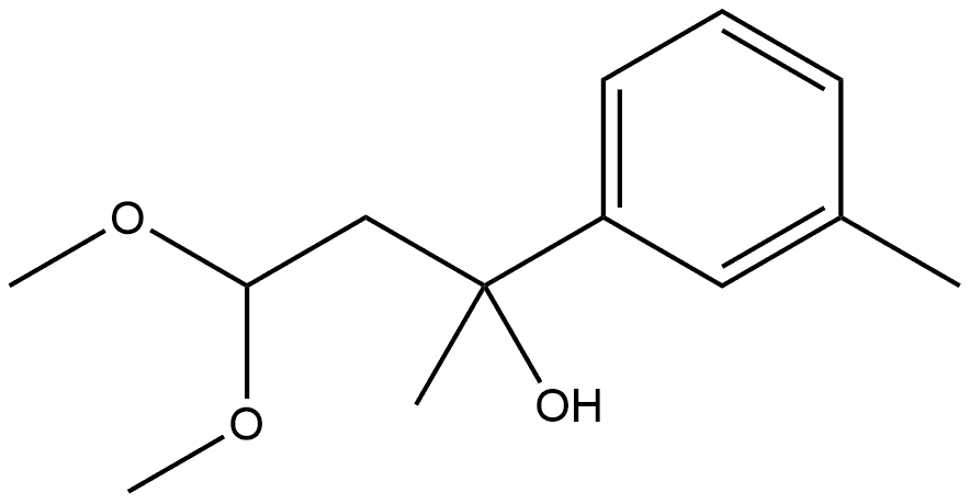 Benzenemethanol, α-(2,2-dimethoxyethyl)-α,3-dimethyl- 结构式