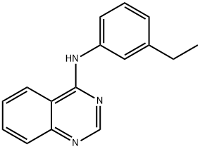 N-(3-Ethylphenyl)quinazolin-4-amine 结构式