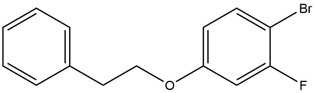 1-bromo-2-fluoro-4-phenethoxybenzene 结构式