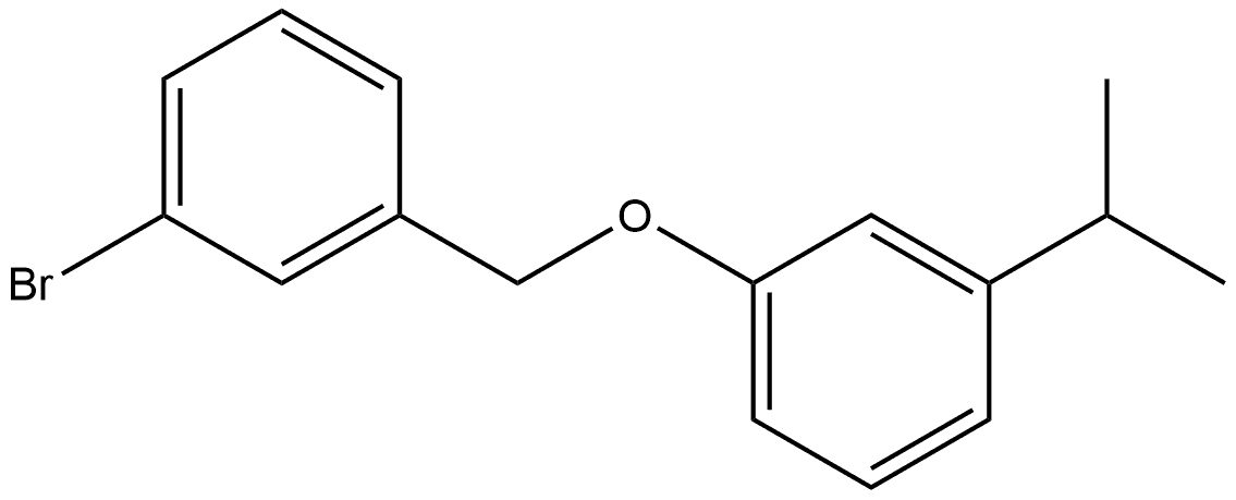 Benzene, 1-bromo-3-[[3-(1-methylethyl)phenoxy]methyl]- 结构式
