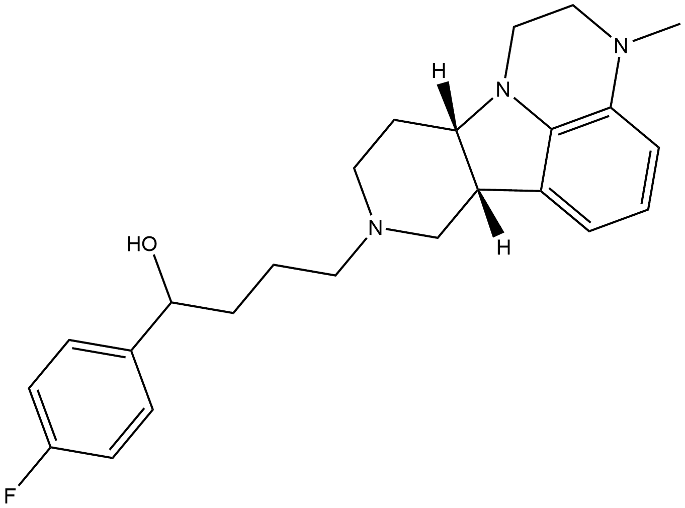 卢美哌隆杂质11 结构式