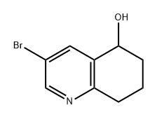 3-溴-5,6,7,8-四氢喹啉-5-醇 结构式
