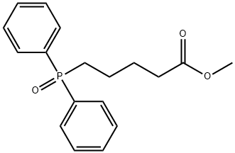 Pentanoic acid, 5-(diphenylphosphinyl)-, methyl ester 结构式