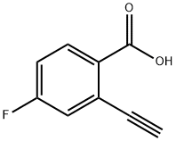 2-乙炔基-4-氟苯甲酸 结构式