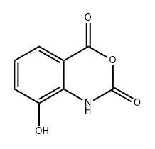 8-羟基-2H-苯并[D][1,3]噁嗪-2,4(1H)-二酮 结构式
