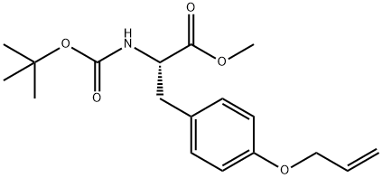 L-Tyrosine, N-[(1,1-dimethylethoxy)carbonyl]-O-2-propen-1-yl-, methyl ester 结构式