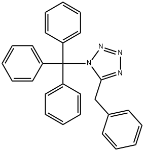 1H-Tetrazole, 5-(phenylmethyl)-1-(triphenylmethyl)- 结构式