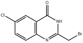 2-(bromomethyl)-6-chloro-3,4-dihydroquinazolin-4-one 结构式