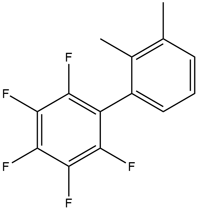 2,3,4,5,6-Pentafluoro-2',3'-dimethyl-1,1'-biphenyl 结构式