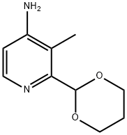 4-Pyridinamine, 2-(1,3-dioxan-2-yl)-3-methyl- 结构式