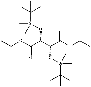 diisopropyl (2R,3R)-2,3-bis((tert-butyldimethylsilyl)oxy)succinate 结构式