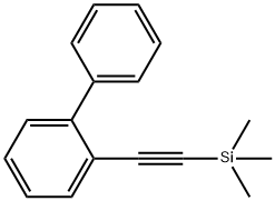 1,1'-Biphenyl, 2-[2-(trimethylsilyl)ethynyl]- 结构式