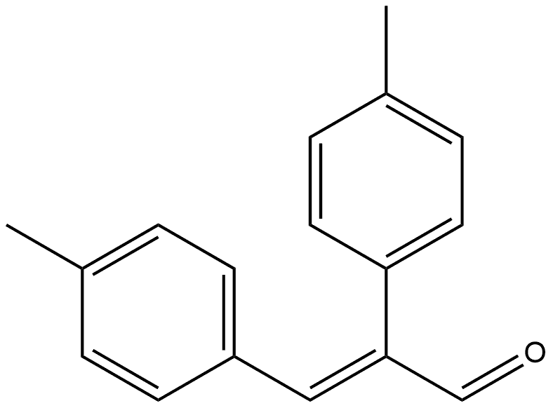 (E)-2,3-二(4-甲基苯基)丙烯醛 结构式