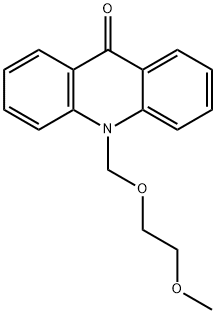 10-[(2-甲氧基乙氧基)甲基]吖啶-9(10H)-酮 结构式