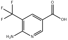 6-氨基-5-(三氟甲基)烟酸 结构式