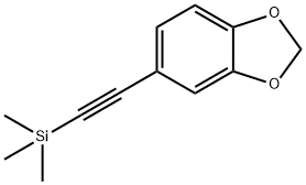 1,3-Benzodioxole, 5-[2-(trimethylsilyl)ethynyl]- 结构式