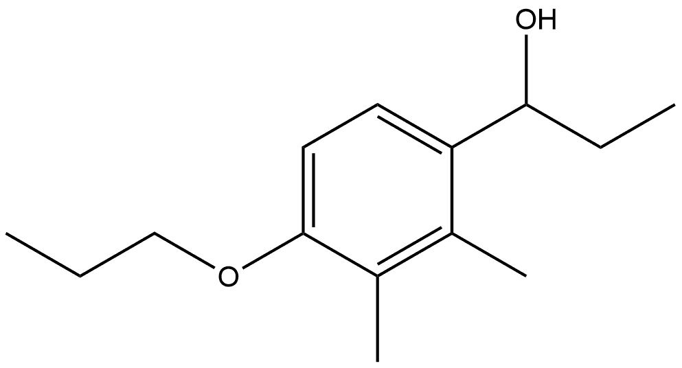 α-Ethyl-2,3-dimethyl-4-propoxybenzenemethanol 结构式