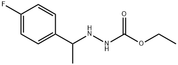 N'-(p-Fluoro-α-methylbenzyl)carbazic acid ethyl ester 结构式