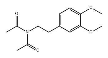 Acetamide, N-acetyl-N-[2-(3,4-dimethoxyphenyl)ethyl]- 结构式