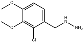(2-氯-3,4-二甲氧基苄基)肼 结构式