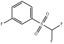 1-[(二氟甲基)磺酰基]-3-氟苯 结构式