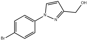 (1-(4-溴苯基)-1H-吡唑-3-基)甲醇 结构式