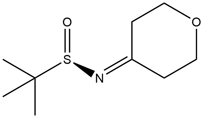 S(R)]-2-甲基-N-(四氢-4H-吡喃-4-亚基)-2-丙磺酰胺 结构式