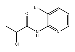 Propanamide, N-(3-bromo-2-pyridinyl)-2-chloro- 结构式