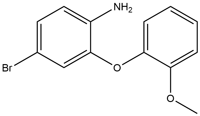 4-Bromo-2-(2-methoxyphenoxy)benzenamine 结构式