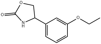 4-(3-乙氧基苯基)噁唑啉-2-酮 结构式