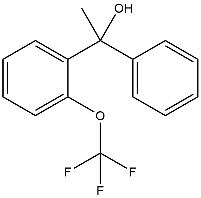 Benzenemethanol, α-methyl-α-phenyl-2-(trifluoromethoxy)- 结构式