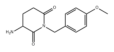 2,6-Piperidinedione, 3-amino-1-[(4-methoxyphenyl)methyl]- 结构式