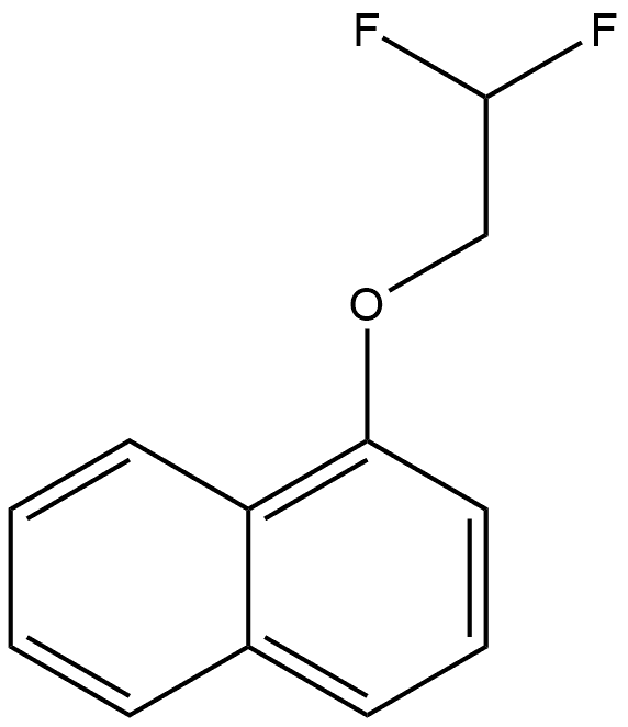 1-(2,2-Difluoroethoxy)naphthalene 结构式