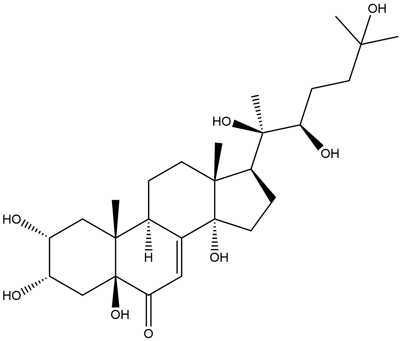 鹿根甾酮D 结构式