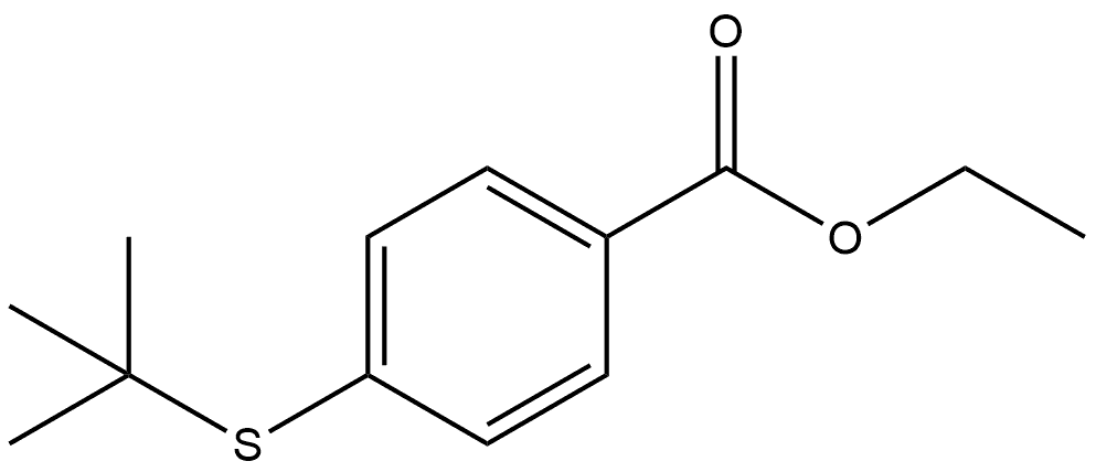 Ethyl 4-[(1,1-dimethylethyl)thio]benzoate 结构式