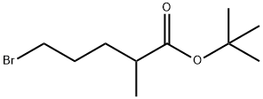 Pentanoic acid, 5-bromo-2-methyl-, 1,1-dimethylethyl ester 结构式