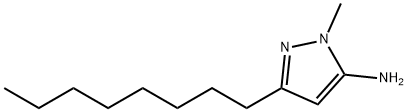 1-甲基-3-辛基-1H-吡唑-5-胺 结构式