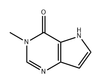 3-甲基-3,5-二氢-4H-吡咯并[3,2-D]嘧啶-4-酮 结构式