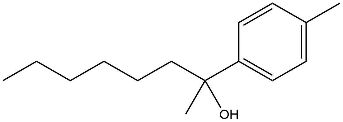 α-Hexyl-α,4-dimethylbenzenemethanol 结构式