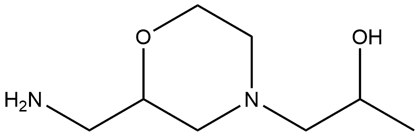 4-Morpholineethanol,2-(aminomethyl)-α-methyl- 结构式