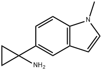 1-(1-methylindol-5-yl)cyclopropan-1-amine 结构式