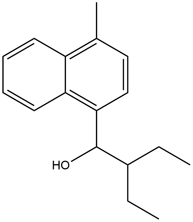 α-(1-Ethylpropyl)-4-methyl-1-naphthalenemethanol 结构式