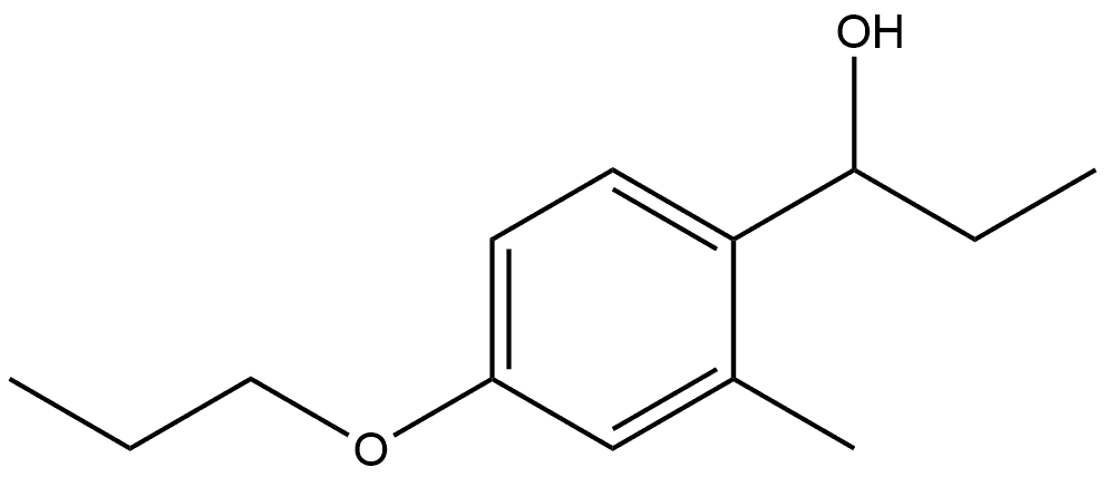 α-Ethyl-2-methyl-4-propoxybenzenemethanol 结构式