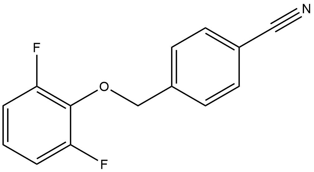4-((2,6-difluorophenoxy)methyl)benzonitrile 结构式