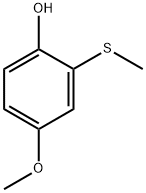 4-甲氧基-2-甲硫基苯酚 结构式